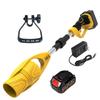 Secador de pelo de jardín eléctrico de litio, soplador de hojas eléctrico, plegable, de mano, para nieve, soplador de polvo, ventilador recargable de alta potencia