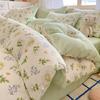 Juego de cama de dibujos animados de algodón puro de cuatro piezas 2025 Nuevo Invierno Ropa de cama para niños Sábanas Cubre edredón Juego de cama de tres piezas para dormitorio