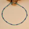 Collar de Piedra Colorida Hecho a Mano con Cuentas Transfronterizo Europeo y Americano Que No Se Desvanece Cadena para Clavícula de Moda Retro Personalizada para Mujer Venta al por Mayor