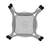 Taburete de Acero Inoxidable Extra Grueso 304, Taburete de Acero Inoxidable de Cuatro Patas Fuerte y Duradero, Taburete de Tres Patas, Banco para Comedor Casero, Cantina o Restaurante