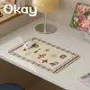 Jogo Americano de Couro Xadrez Vinho, Estilo Coreano, Versátil, Impermeável, À Prova de Óleo, Lavável com Pano, Não Lavável, Tapete Isolante Térmico, Mouse Pad de PVC, Base para Tigela