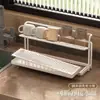 Suporte Organizador para Copos Mesa de Cozinha Bancada Copo de Vidro Xícara de Chá Xícara de Café Bandeja Drenante de Camada Dupla