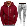 Novo Conjunto de Cardigã de Suéter Jacquard Casual de Fitness para Homens Four Seasons Sports