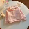 Sudadera con capucha para niños Color liso Holgada Corta Estilo Primavera Otoño Unisex Niños Chaqueta Casual Gruesa Color Caramelo Superior