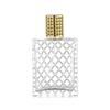 Pronta Entrega B066-100Ml Frasco Quadrado Transparente de Malha Frasco de Perfume Cosméticos Portáteis Reembalados Frasco de Vidro Vazio