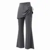 Conjunto de roupa de yoga para mulheres com sensação de pele nua e amigável à pele, top de manga longa com decote quadrado, conjunto de duas peças de cintura alta que cobre o quadril para Pilates para mulheres