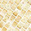 Set de Tarjetas de Felicitación Clásicas Dorado Cálido, 36 Tarjetas Únicas de Oración y Bendición, Materiales para Diario, Postales Decorativas