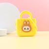 Bolsa de Silicone com Furo DIY Porta-Moedas Crianças Bolsa de Silicone com Furo Pai-Filho Mini Bolsa Pingente Carteira Pequena