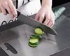 Esta es una tabla de cortar de acero inoxidable hecha de material 304, segura y saludable de usar.