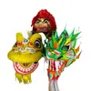 Accesorios de Danza Cabeza de León Danza del León de Foshan Danza de Doble León Tejido de Bambú Lana de Oveja Australiana León Luz Brillante León Dragón
