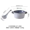 Tigela de Sopa com Duas Alças para Uso Doméstico, Tigela Grande de Cerâmica para Macarrão Instantâneo, Tigela de Sopa Estilo Japonês, Tigela Grande para Hot Pot Picante, Tigela de Ramen, Grande Capacidade