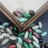 Contas de Vidro Coloridas Estilo Chinês, Botões Redondos Azeitona Manchadados, Traje Tang, Cheongsam, Botões Combinando Dinastia Han, Botões Decorativos Retrô