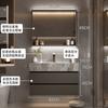 Mueble de Baño Moderno Minimalista de Cerámica Pizarra Integrado Sin Costuras Lavabo Lavamanos Lavabo de Baño Gabinete de Baño