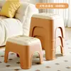 Banquillo Pequeño de Plástico para el Hogar, Banco para Sala de Estar, Taburete Cuadrado Engrosado, Taburete Bajo Apilable, Taburete para Baño Infantil, Taburete para Cambiarse los Zapatos en la Entrada