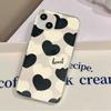 Love Apple 15Plus Phone Case iPhone13 Branco Transparência 11 Silicone 14promax Fosco 12 All-Covering Resistente a Quedas