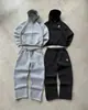 Pantalones de Chándal con Cremallera Bordados Transfronterizos Europeos y Americanos Pantalones Largos Casuales Estilo Urbano Hip-Hop Rap Estilo Callejero Talla Americana Unisex