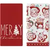 Paños de cocina navideños más vendidos transfronterizos, manteles estampados de temática navideña invernal y toallas festivas, todos personalizables