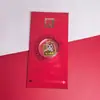 Ano do Cavalo Adesivo Dourado da Sorte para Celular Série Envelope Vermelho Adesivo Puro Ouro 999 para Celular Empresa Cultural e Criativa Lembrancinha de Festa de Ano Novo