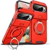 Funda de teléfono adecuada para Google Pixel11Pro XL con Ventana Deslizante 9A Soporte de Anillo Giratorio Cubierta Protectora