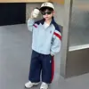 Conjunto de Chaqueta y Pantalón Camuflado para Niños Primavera y Otoño Estilo Coreano Fresco Moderno Conjunto de Dos Piezas Tipo Cárdigan para Niños Pequeños y Niños Pequeños Comercio Exterior Transfronterizo
