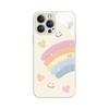 Funda de cristal para teléfono móvil Apple 16 para mujer, iPhone 14Pro, nueva 15, sencilla, 11/12, arcoíris, amor, cara sonriente