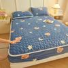 Sábana de Terciopelo de Leche Acolchada Protector de Colchón Simmons Cubre Cama Grueso Cálido Otoño e Invierno Cojín Suave Antideslizante para el Hogar