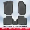 Adecuado para Modelos Fiat Cronos 2025-2026, Alfombrillas de Piso y Alfombrilla de Cajuela TPE para Todo Clima 3D