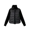 Chaqueta de algodón tejida tipo patchwork para mujer, estilo corto, nueva colección de invierno 2026, abrigo de algodón acolchado ligero y cálido para mujeres petite