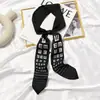 Lenço de seda pequeno longo faixa de cabelo lenço de fita Coreia do Sul primavera e outono cinto versátil lenço decoração de pescoço protetor solar fino feminino