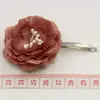 0216 Faixa de Cabelo Feminina Europeia e Americana Flor Monocromática Cola de Gota Acessórios de Roupa Broche Joias Agente Participa