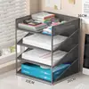 Estante para Archivos Organizador de Escritorio de Oficina Multicapa Clasificación y Organización de Papel A4 Caja de Archivos Almacenamiento Artículo Popular Transfronterizo