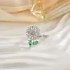Anillo Giratorio Personalizado para Mujer con Circonita Microincrustada, Elegante y Fresco, Sensación de Alta Gama, Joyería Versátil de Anillo Redondo Full Diamond