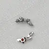 Pendientes de Aleación de Titanio F136 Incrustados con Circonio Marquise Hilo Externo Clavos para Hueso de la Oreja Clavos para Labio Joyería para Piercing Corporal de Titanio G23 Cabeza