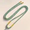 Cuerda para Colgar Joyería de Ágata Dorada y Plateada, Hilo Dorado de Bobinado Grueso Tejido a Mano de 3 mm 3,5 mm, Nudo Plano, Tanka de Abejas de Jade y Cera de Abejas