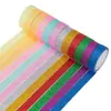 Cinta Decorativa de Brillo Amazon Fácil de Romper sin Perder el Brillo, Cinta Brillante para Diario DIY con Polvo Dorado Esparcido
