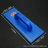 Marca Qiyang 300mm placa de lixa de plástico pequena luz azul desempenadeira plana temperada tábua de lavar cinza de areia placa de reboco