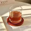 Taza de Vidrio Clásica Minimalista de Fondo Grueso, Taza de Café, Taza para Latte Americano Helado, Taza Blanca Australiana, Vaso de Agua para el Hogar