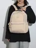 Mochila de Nylon com Design de Nicho Japonês e Coreano para Mulheres, Casual, Leve, para Viagem ao Ar Livre, Estudantes Universitários, Pequena Bolsa Escolar para o Dia a Dia