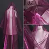 Tejido de organza de alta densidad de dos colores, malla degradada, brillo translúcido, caída, falda esponjosa, tejido para diseñador de ropa