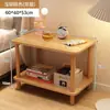 Estante de Almacenamiento de Mesa de Noche Simple de Moda Modelo Nuevo Minimalista Moderno Hogar Dormitorio Pequeño Almacenamiento de Mesita de Noche Mesa de Café