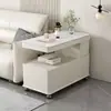 Nova mesa de centro móvel para espaços pequenos, armário lateral para sala de estar, armário de sofá, armário lateral inteligente de luxo leve, mesa lateral minimalista moderna
