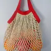 Bolsas de Rede para Frutas Cuidadosamente Selecionadas, Sacolas de Rede Tecidas em Algodão, Sacolas de Rede Ecologicamente Corretas para Compras no Supermercado, Personalizáveis