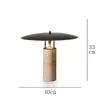 Lámpara de mesa para dormitorio, diseño nórdico simple y moderno, lámpara de noche decorativa de mármol de alta gama para hotel y casa de huéspedes