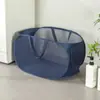 Cesta de Lavandería Plegable Transfronteriza, Cesta de Almacenamiento para el Hogar, Cesta de Almacenamiento de Malla, Cesta de Almacenamiento Portátil para Ropa y Juguetes