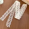 Pañuelo Cuadrado Pequeño de Gasa Estilo Coreano Pastoral para Mujer, Pañuelo de Seda con Lunares Florales, Bufanda para Cuello Versátil, Accesorio de Alta Gama Simple y Exquisito