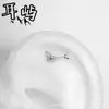 F136/G23 Aleación de Titanio Joyería para Perforación de Ballena Pendientes de Aleación de Titanio Clavos para Labios Clavos para Hueso de Oreja Venta al por Mayor