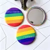 Espejos Impresos en Papel de Hojalata Hechos a Medida de Fábrica, Espejos Redondos de Insignia, Regalos Publicitarios de Belleza, Espejos Redondos Pequeños, Hechos a Medida