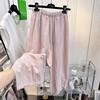 Calça Mágica Upgrade! Calça de Linho Multicor para Caminhada, Confortável e Respirável, Cintura Elástica, Versátil, Calça Casual de Tencel Wide-Leg Solta