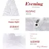 Decoraciones de Navidad En Stock Árbol de Navidad Cifrado Árbol de Navidad Blanco de PVC Árbol de Estudio Ventana Adorno para Fiesta en Casa