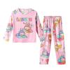 Novos Pijamas Infantis para Meninas Tailândia Manga Longa Finos Roupas de Casa para Meninos Terno Primavera e Outono